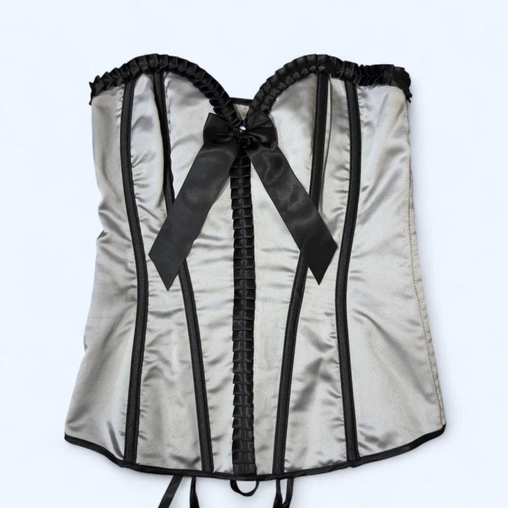 Satin Lace-Up Corset Top | Shirley of Hollywood‎